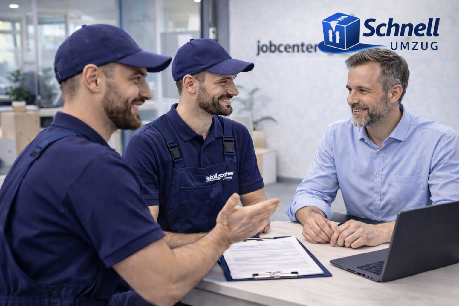 Beratung zum Jobcenter-Umzug mit Unterlagen