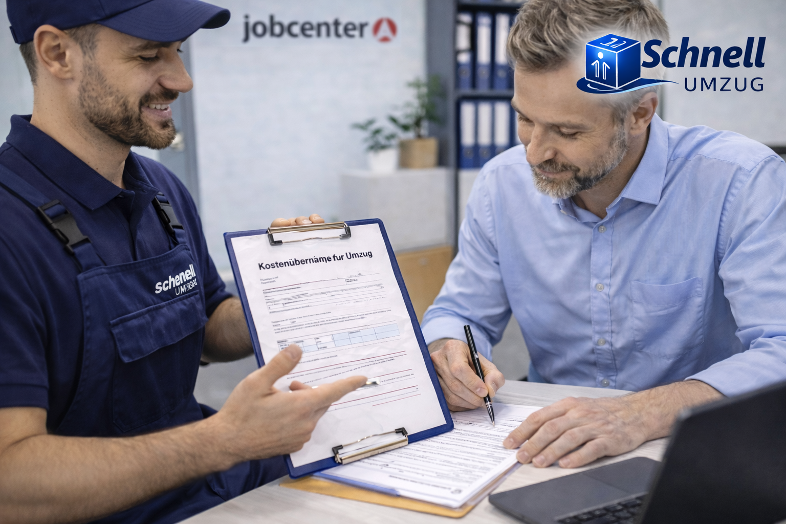 Persönliche Abstimmung beim Jobcenter-Umzug